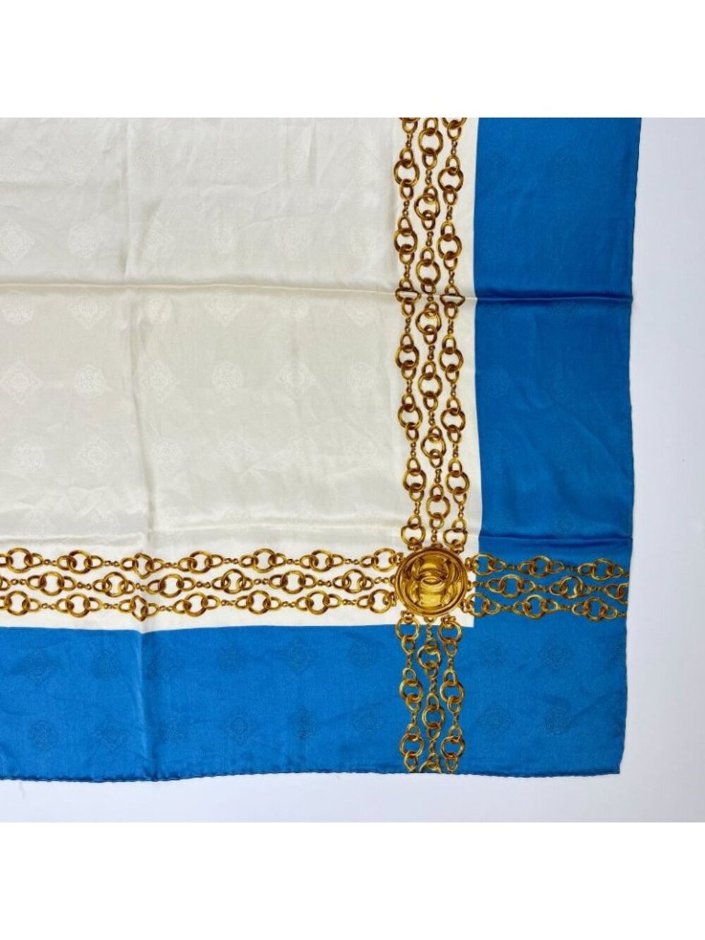 Chanel CC Logo Scarf Silk Multicolor Vintage - Picture 3 of 16